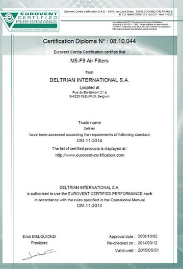 Eurovent-歐標認證