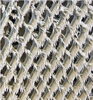 被漆霧污染的高溫過濾器 被漆霧污染的高溫過濾器